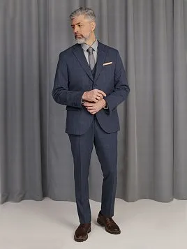 КОСТЮМ МУЖСКОЙ PEPLOS SU25153-SL СИНИЙ