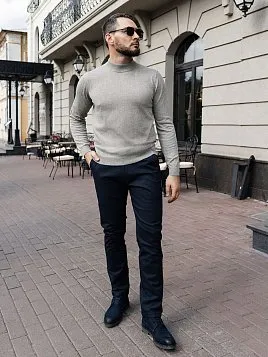 ВОДОЛАЗКА МУЖСКАЯ PEPLOS KN24W006 СЕРО-БЕЖЕВЫЙ