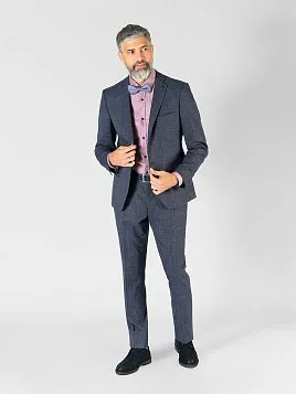 КОСТЮМ МУЖСКОЙ PEPLOS SU23003-SL СИНИЙ (ЖИЛЕТ ОТДЕЛЬНО)