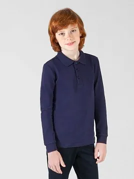 РУБАШКА-ПОЛО ДЛЯ МАЛЬЧИКА С ДЛИННЫМ РУКАВОМ PEPLOS TS22B15-P ТЕМНО-СИНИЙ