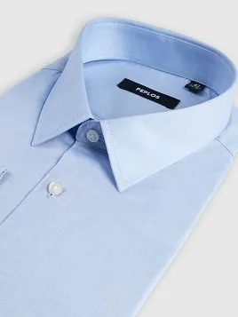 СОРОЧКА МУЖСКАЯ PEPLOS SH25065-SL ГОЛУБОЙ