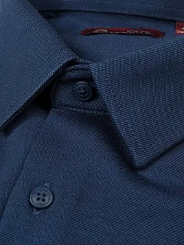 СОРОЧКА МУЖСКАЯ MAJESTIC LEGATE SH23139-SL ТЕМНО-СИНИЙ (ТРИКОТАЖНАЯ)