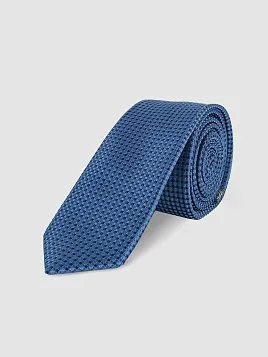 ГАЛСТУК МУЖСКОЙ PEPLOS СИНИЙ. МИКРОДИЗАЙН (250/157488-5)