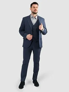 КОСТЮМ МУЖСКОЙ PEPLOS SU25153-SL СИНИЙ