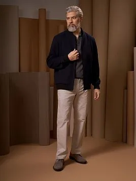 ТЕМНО-СИНЯЯ КУРТКА-БОМБЕР OW26302-JА