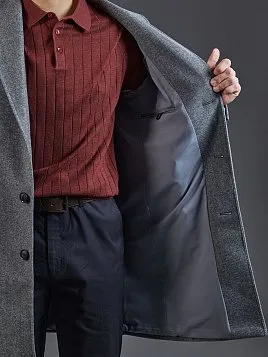 СЕРОЕ ПАЛЬТО OW26217-CT