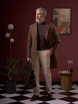 БЕЖЕВЫЕ МУЖСКИЕ БРЮКИ P2617-R 