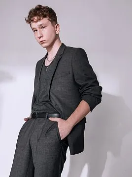 КОСТЮМ МУЖСКОЙ PEPLOS SU23106-C ТЕМНО-СЕРЫЙ