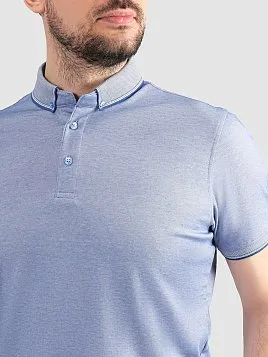 РУБАШКА-ПОЛО МУЖСКАЯ PEPLOS TSP25012-R ГОЛУБОЙ