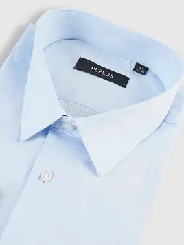 СОРОЧКА МУЖСКАЯ PEPLOS SH25076-SL ГОЛУБОЙ
