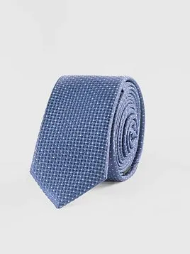 ГАЛСТУК МУЖСКОЙ PEPLOS ТЕМНО-СИНИЙ. МИКРОДИЗАЙН (250/104)