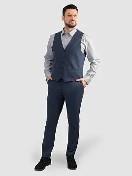 ЖИЛЕТ МУЖСКОЙ PEPLOS V25153-004 СИНИЙ