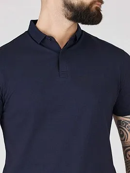РУБАШКА-ПОЛО ИЗ ТКАНИ ПИКЕ TSP26020-LR СИНЯЯ