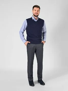 БРЮКИ МУЖСКИЕ PEPLOS TR24007-201 ТЕМНО-СЕРЫЙ