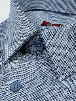 СОРОЧКА МУЖСКАЯ MAJESTIC LEGATE SH23138-SL СИНИЙ (ТРИКОТАЖНАЯ)