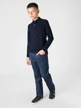 РУБАШКА-ПОЛО ДЛЯ МАЛЬЧИКА С ДЛИННЫМ РУКАВОМ MAJESTIC LEGATE TS23J13-P ТЕМНО-СИНИЙ