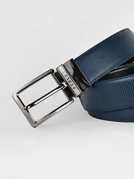 РЕМЕНЬ МУЖСКОЙ PEPLOS ДВУСТОРОННИЙ C15. BELT-22-C15-14 СИНИЙ-ЧЕРНЫЙ