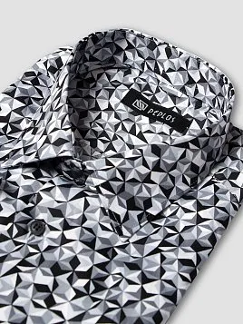 СОРОЧКА МУЖСКАЯ PEPLOS SH22161-SL СЕРЫЙ