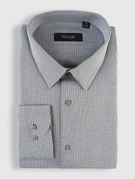 СОРОЧКА МУЖСКАЯ PEPLOS SH25184-SL СЕРЫЙ