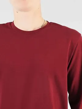 ФУТБОЛКА МУЖСКАЯ С ДЛИННЫМ РУКАВОМ PEPLOS TS25202-L БОРДОВЫЙ