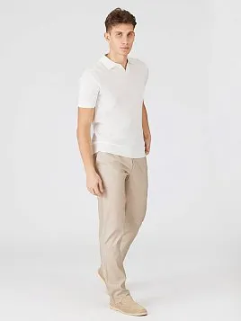 ТРИКОТАЖНАЯ РУБАШКА PEPLOS KN26SH035 БЕЛАЯ