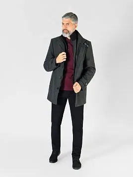 ПАЛЬТО МУЖСКОЕ PEPLOS OW2309-CT СЕРЫЙ