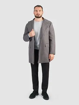 ПАЛЬТО МУЖСКОЕ PEPLOS OW2507-CT СЕРЫЙ