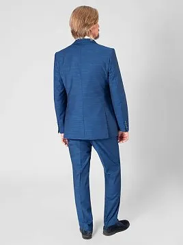 КОСТЮМ МУЖСКОЙ CLAUDIO VERD SU21033-SL СИНИЙ (ЖИЛЕТ ОТДЕЛЬНО)