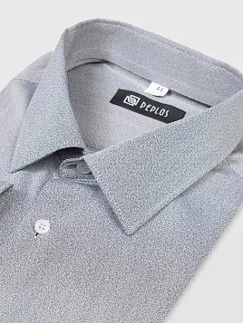 СОРОЧКА МУЖСКАЯ PEPLOS SH22091-SL СЕРЫЙ