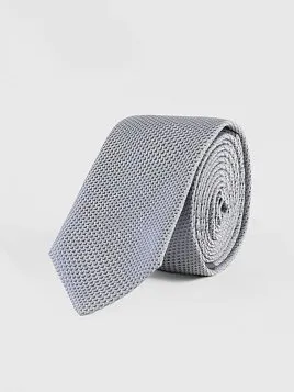 ГАЛСТУК МУЖСКОЙ PEPLOS СЕРЫЙ. МИКРОДИЗАЙН (250/291)