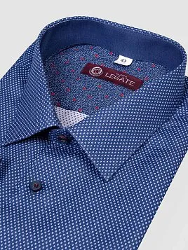 СОРОЧКА МУЖСКАЯ MAJESTIC LEGATE SH21145-SL ТЕМНО-СИНИЙ