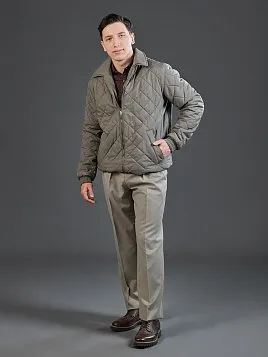 СТЕГАНАЯ КУРТКА OW2625-JА ЗЕЛЕНАЯ