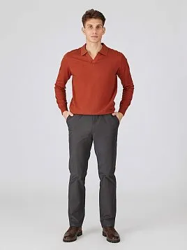 ТРИКОТАЖНАЯ РУБАШКА KN26SH055 ОРАНЖЕВАЯ