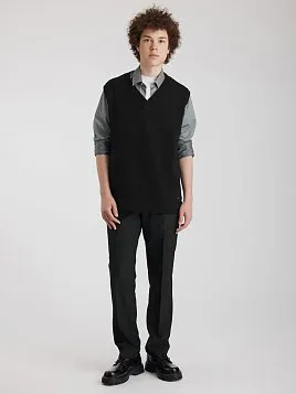 ЖИЛЕТ ПОДРОСТКОВЫЙ PEPLOS JKN25V003 ЧЁРНЫЙ