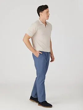 БРЮКИ С ЭЛАСТИЧНЫМ ПОЯСОМ P2614-R СИНИЕ