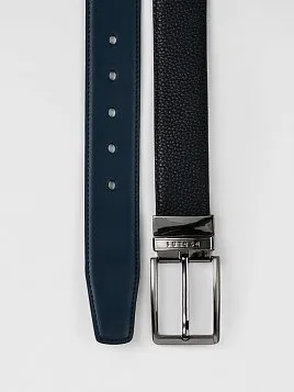 РЕМЕНЬ МУЖСКОЙ PEPLOS ДВУСТОРОННИЙ C15. BELT-22-C15-16 СИНИЙ-ЧЕРНЫЙ