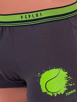ТРУСЫ БОКСЕРЫ МУЖСКИЕ PEPLOS UW22012-BX СЕРЫЙ