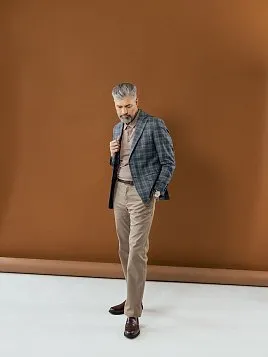 БРЮКИ МУЖСКИЕ PEPLOS P2408-R БЕЖЕВЫЙ