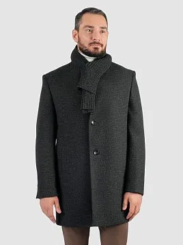 ПАЛЬТО МУЖСКОЕ PEPLOS OW2505-CT ТЕМНО-СЕРЫЙ