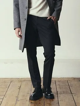 МУЖСКИЕ БРЮКИ ИЗ ЭЛАСТИЧНОЙ ТКАНИ TR26124-200 ТЕМНО-СЕРЫЕ