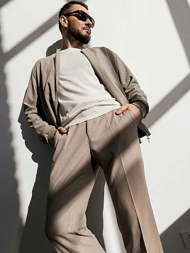 БРЮКИ МУЖСКИЕ PEPLOS TR24127-212-1 БЕЖЕВЫЙ