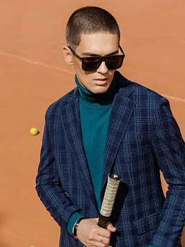 ПИДЖАК МУЖСКОЙ PEPLOS JA22025-R ТЕМНО-СИНИЙ