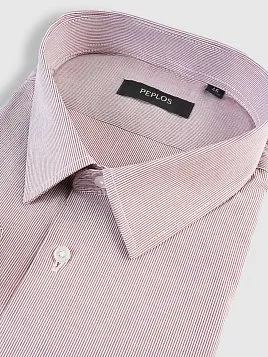 СОРОЧКА МУЖСКАЯ PEPLOS SH25121-C БОРДОВЫЙ