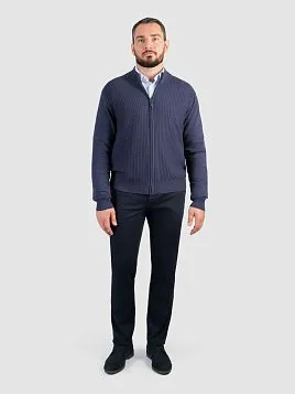 КАРДИГАН МУЖСКОЙ PEPLOS KN25C012 ТЕМНО-СИНИЙ
