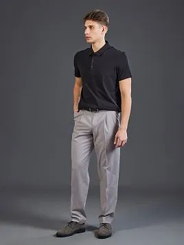 ЛЕТНИЕ БРЮКИ С ЗАЩИПАМИ TR26156-230 БЕЖЕВЫЕ