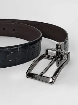 РЕМЕНЬ МУЖСКОЙ PEPLOS ДВУСТОРОННИЙ C15. BELT-22-C15-13 ЧЁРНЫЙ-КОРИЧНЕВЫЙ