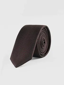 ГАЛСТУК МУЖСКОЙ PEPLOS ЧЕРНЫЙ. МИКРОДИЗАЙН (250/133)