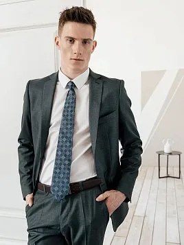 КОСТЮМ МУЖСКОЙ PEPLOS SU24139-SL ЗЕЛЕНЫЙ