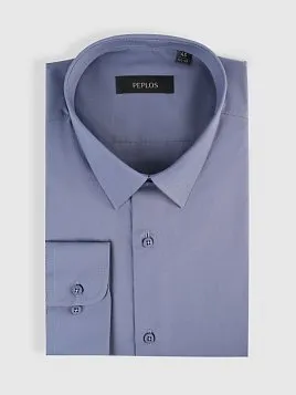 СОРОЧКА МУЖСКАЯ PEPLOS SH25186-R СЕРЫЙ