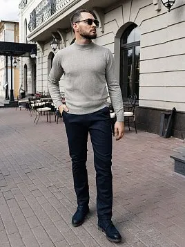 ВОДОЛАЗКА МУЖСКАЯ PEPLOS KN24W006 СЕРО-БЕЖЕВЫЙ